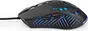 Nedis wired Gaming Mouse with 12 lighting modes, black, USB