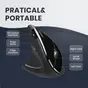 Perixx PERIMICE-713 L, black, vertical, left hander, USB