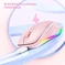 Seenda rechargeable wireless RGB Mouse with Jiggler function, розовый, USB