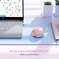 Seenda rechargeable wireless RGB Mouse with Jiggler function, розовый, USB
