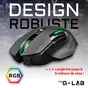 The G-Lab Kult Caesium wireless Gaming Mouse, black, USB