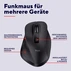 Trust Fyda Multi-Device wireless Mouse черный, USB/Bluetooth
