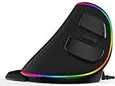 DeLUX M618 Plus RGB vertical Mouse, right black, USB