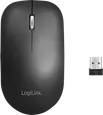 LogiLink Lightweighted wireless travel Mouse black, USB
