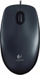 Logitech M100 V2 Refresh Optical Mouse темный серый, USB