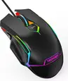 TeckNet wired RGB Gaming Mouse 16000DPI black, USB