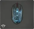 Trust Gaming GXT 783 Izza Gaming Mouse + mousepad, black, USB
