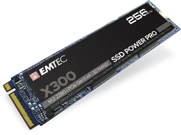 Emtec X300 SSD Power Pro 256GB, M.2 2280 / M-Key / PCIe 3.0 x4