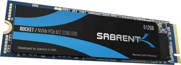 Sabrent Rocket 512GB, M.2 2280 / M-Key / PCIe 3.1 x4
