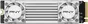 PNY CS3150 White 2TB, M.2 2280 / M-Key / PCIe 5.0 x4, с радиатором
