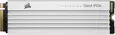 Corsair Force Series MP600 Pro LPX White 1TB, M.2 2280 / M-Key / PCIe 4.0 x4, с радиатором