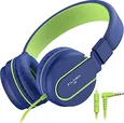 Ailihen children Headphones with cable blue/green