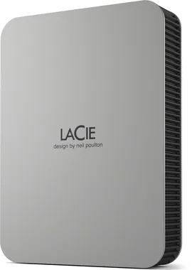 LaCie Mobile Drive V2, Moon Silver, 4TB, USB-C 3.0