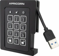 Apricorn Aegis Padlock SSD, 120GB, USB-A 3.0