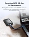 Lexar SL500 Portable SSD with Magnetic Set, 4TB, USB-C 3.2
