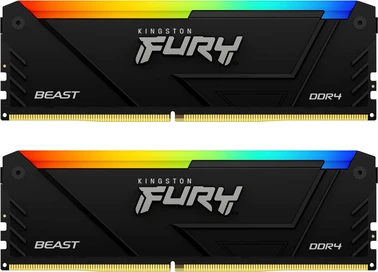 Kingston FURY Beast RGB DIMM Kit 32GB, DDR4-2666, CL16-18-18