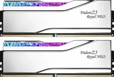 G.Skill Trident Z5 Royal NEO RGB Silver DIMM Kit 32GB, DDR5-8000, CL38-48-48-128