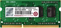 Transcend SO-DIMM 2GB, DDR3-1600, CL11