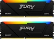 Kingston FURY Beast RGB DIMM Kit 32GB, DDR4-2666, CL16-18-18