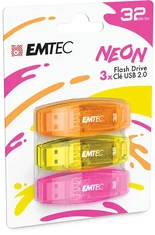 Emtec C410 Neon 32GB, USB-A 2.0, 3er-Pack