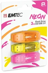 Emtec C410 Neon 8GB, USB-A 2.0, 3er-Pack