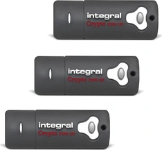 Integral Crypto Drive FIPS 197 8GB, USB-A 3.0, 3er-Pack