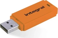 Integral Neon orange 128GB, USB-A 2.0