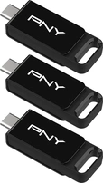 PNY Elite Type-C 128GB, USB-C 3.0, 3er-Pack