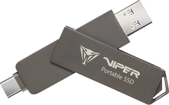 Patriot Viper PVP30 Duo Compact Portable SSD 1TB, USB-A 3.1/USB-C 3.1