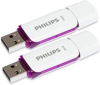 Philips Snow Edition Magic Purple 64GB, USB-A 2.0, 2er-Pack