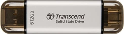Transcend ESD310S Silver 512GB, USB-A 3.1/USB-C 3.1