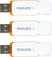 Philips Snow Edition 128GB, USB-A 2.0, 3er-Pack